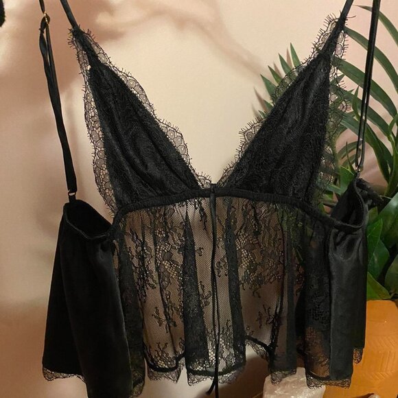 lace victoria’s secret babydoll top size xs - Picture 1 of 3